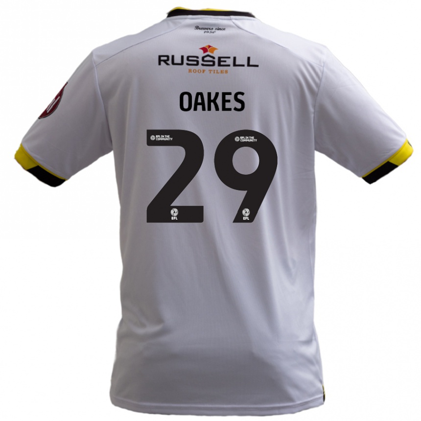 Niño Fútbol Camiseta Toby Oakes #29 Blanco 2ª Equipación 2024/25 Perú