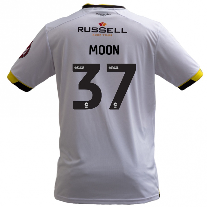 Niño Fútbol Camiseta Jasper Moon #37 Blanco 2ª Equipación 2024/25 Perú