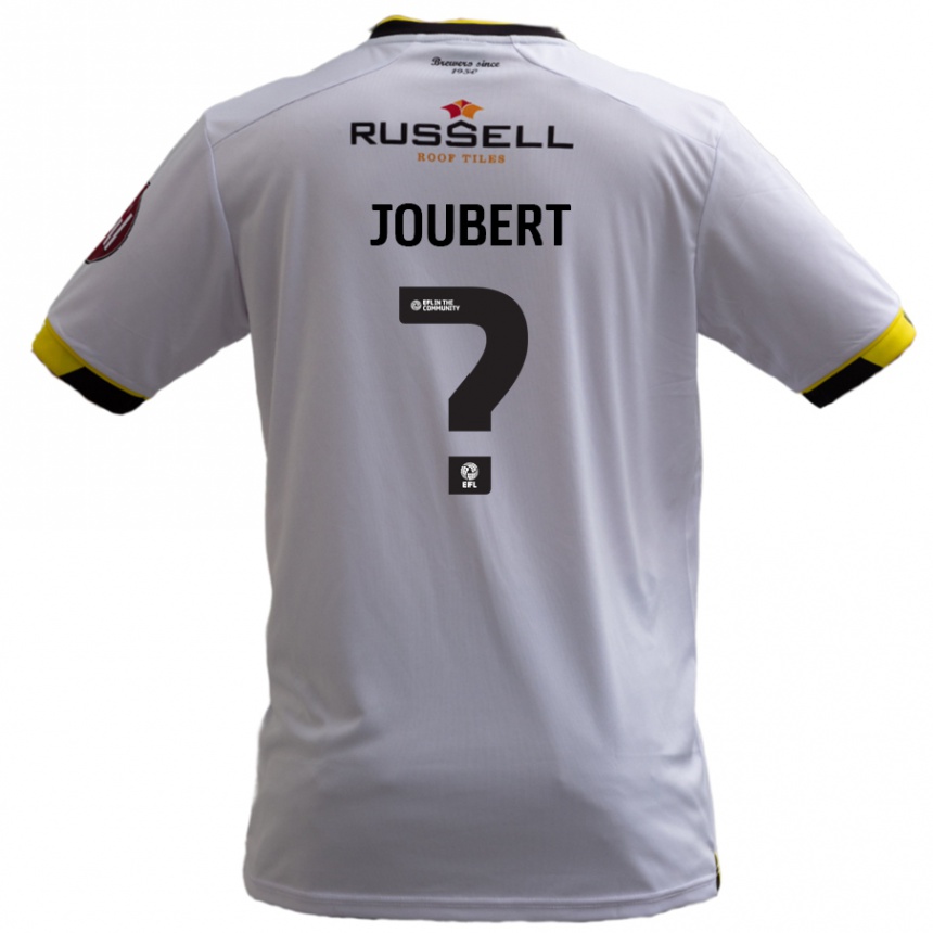 Niño Fútbol Camiseta Lucas Joubert #0 Blanco 2ª Equipación 2024/25 Perú