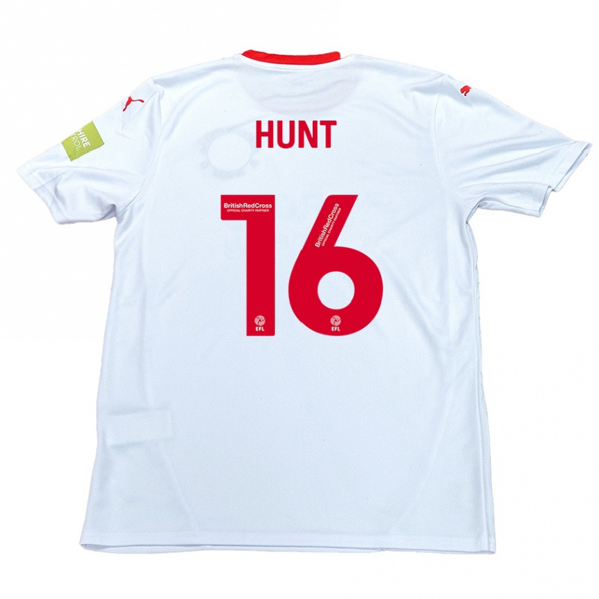 Niño Fútbol Camiseta Mackenzie Hunt #16 Blanco 2ª Equipación 2024/25 Perú