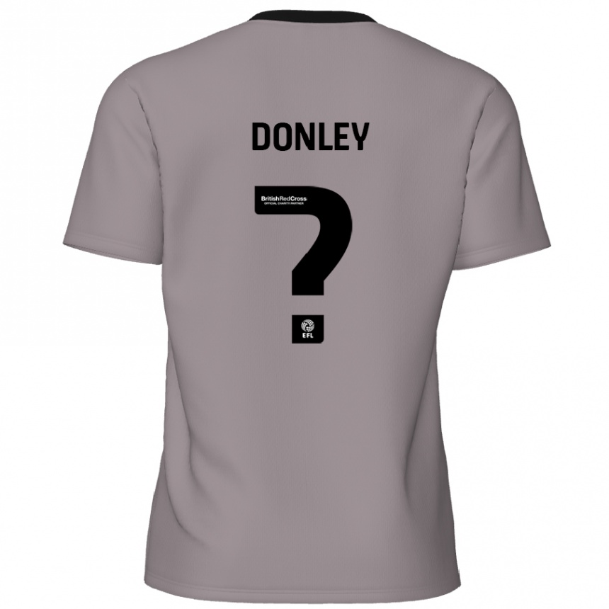 Niño Fútbol Camiseta Jamie Donley #0 Gris 2ª Equipación 2024/25 Perú