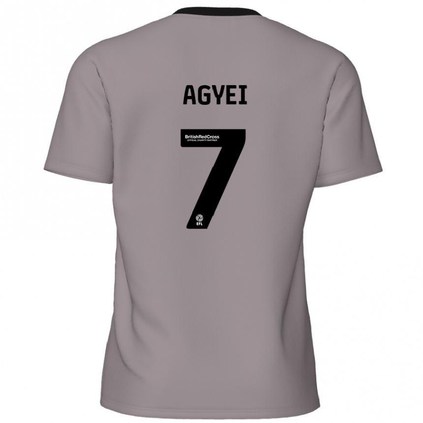 Niño Fútbol Camiseta Dan Agyei #7 Gris 2ª Equipación 2024/25 Perú