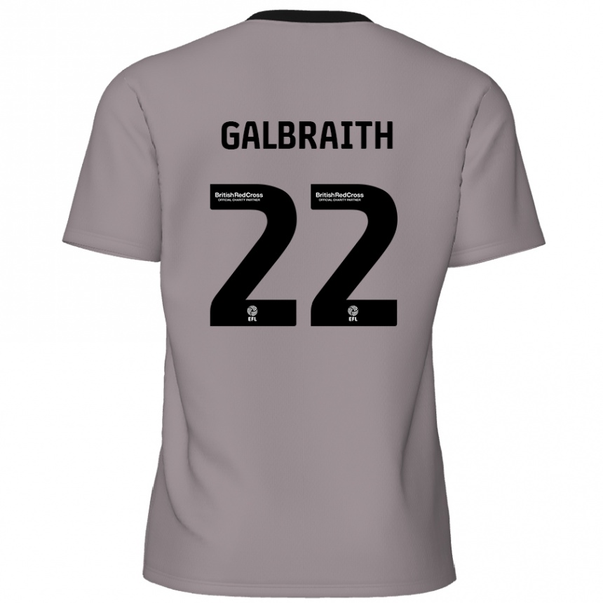 Niño Fútbol Camiseta Ethan Galbraith #22 Gris 2ª Equipación 2024/25 Perú