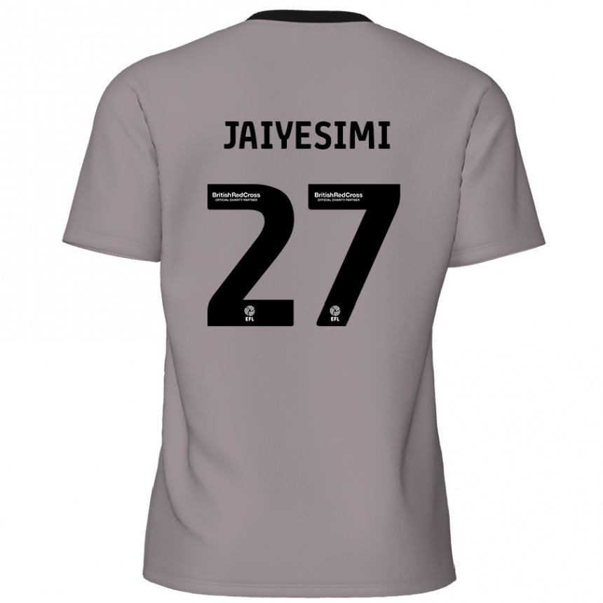 Niño Fútbol Camiseta Diallang Jaiyesimi #27 Gris 2ª Equipación 2024/25 Perú