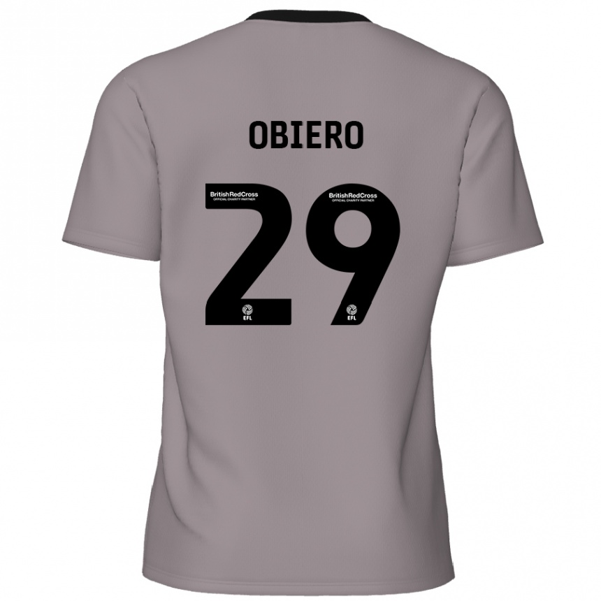 Niño Fútbol Camiseta Zech Obiero #29 Gris 2ª Equipación 2024/25 Perú