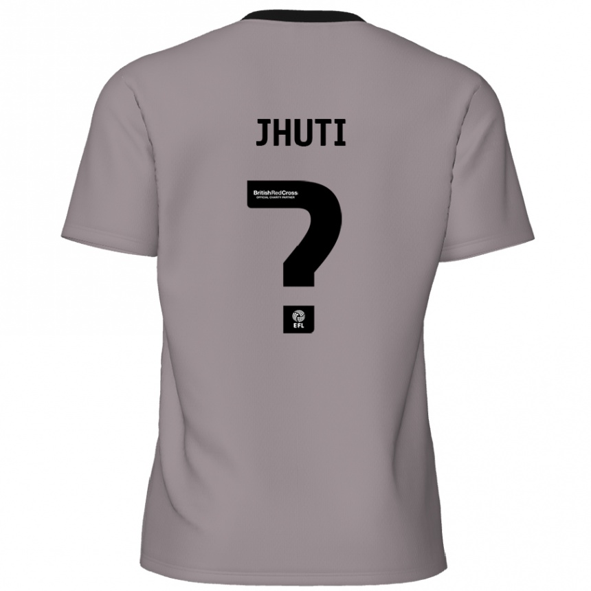 Niño Fútbol Camiseta Reece Jhuti #0 Gris 2ª Equipación 2024/25 Perú