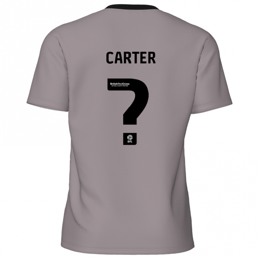 Niño Fútbol Camiseta Dan Carter #0 Gris 2ª Equipación 2024/25 Perú