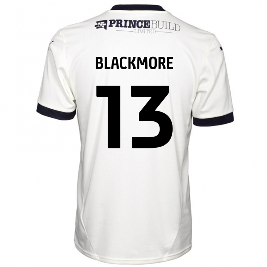 Niño Fútbol Camiseta Will Blackmore #13 Blanquecino Negro 2ª Equipación 2024/25 Perú