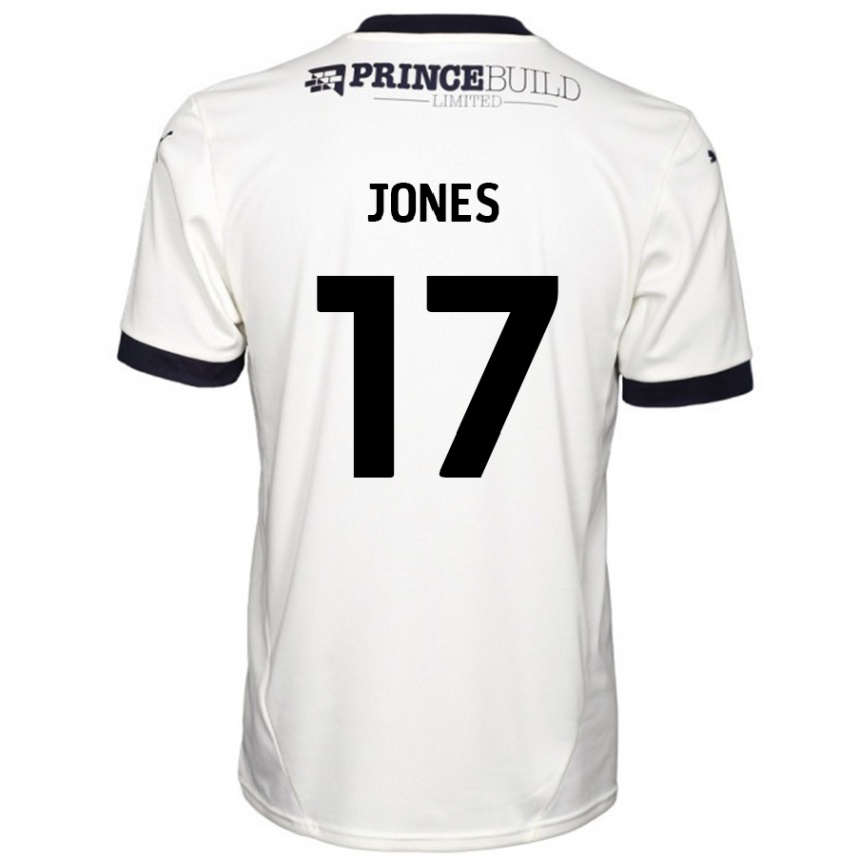 Niño Fútbol Camiseta Ricky-Jade Jones #17 Blanquecino Negro 2ª Equipación 2024/25 Perú