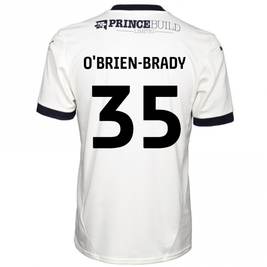 Niño Fútbol Camiseta Donay O'brien-Brady #35 Blanquecino Negro 2ª Equipación 2024/25 Perú