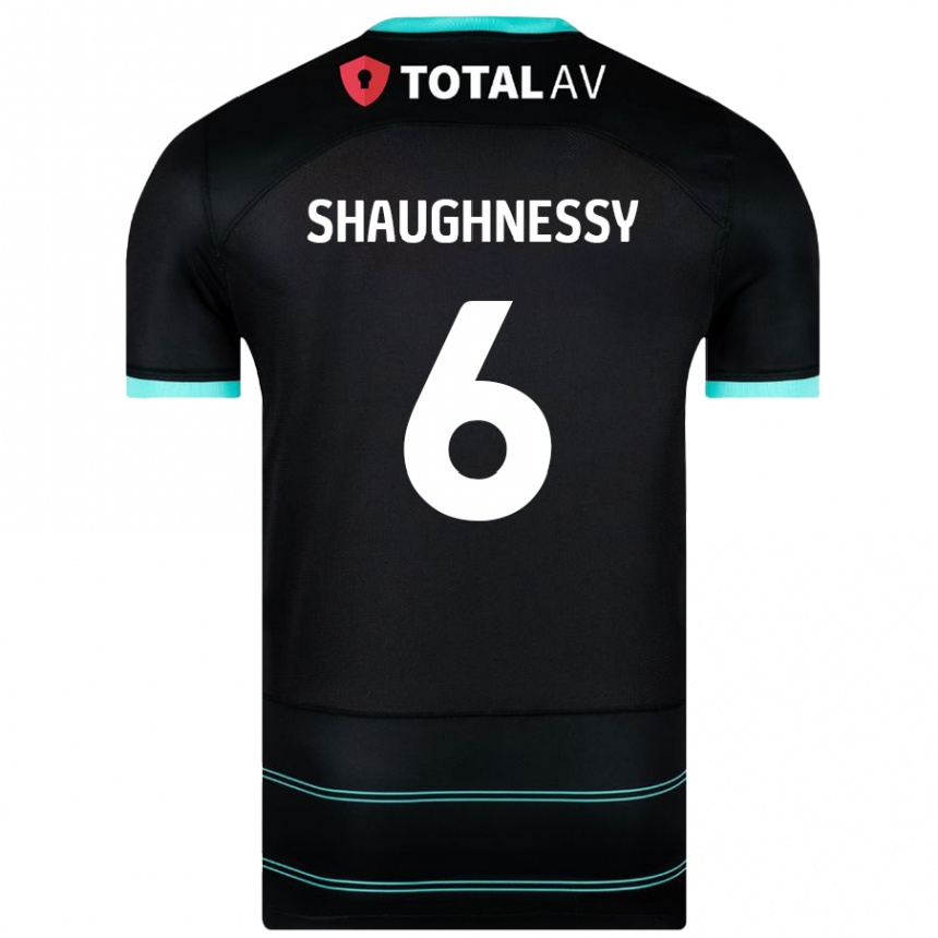 Niño Fútbol Camiseta Conor Shaughnessy #6 Negro 2ª Equipación 2024/25 Perú