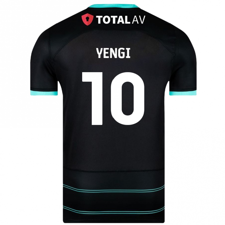 Niño Fútbol Camiseta Kusini Yengi #10 Negro 2ª Equipación 2024/25 Perú