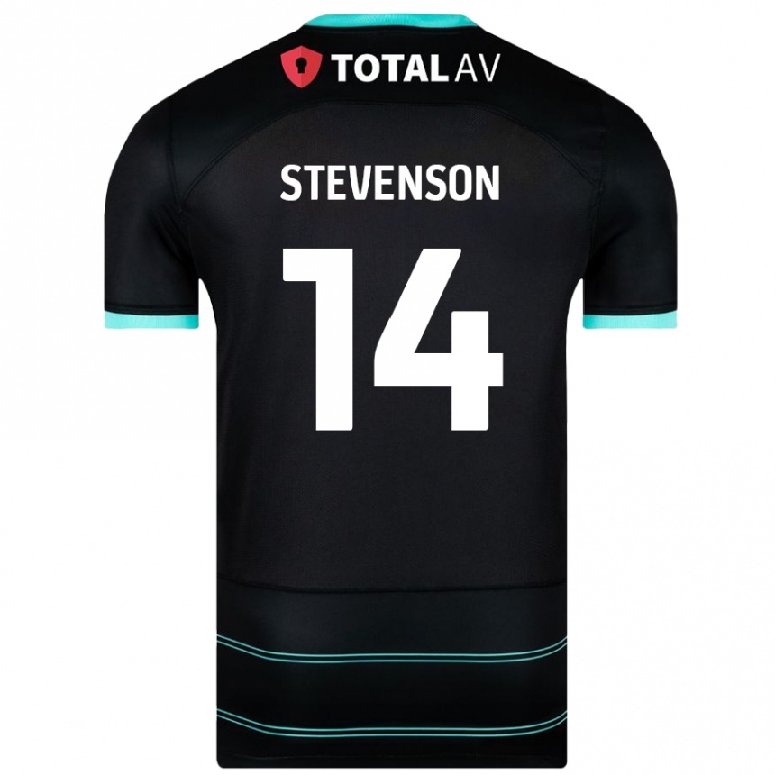 Niño Fútbol Camiseta Ben Stevenson #14 Negro 2ª Equipación 2024/25 Perú