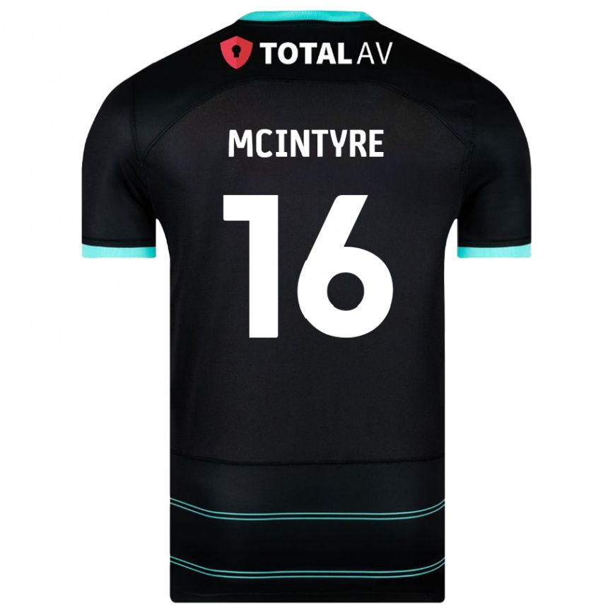 Niño Fútbol Camiseta Tom Mcintyre #16 Negro 2ª Equipación 2024/25 Perú