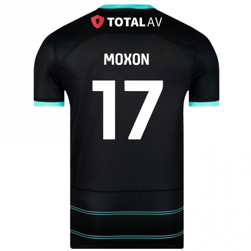 Niño Fútbol Camiseta Owen Moxon #17 Negro 2ª Equipación 2024/25 Perú