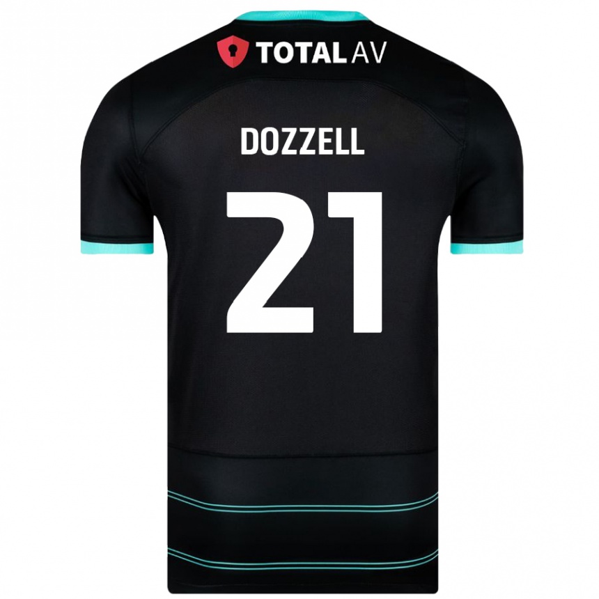 Niño Fútbol Camiseta Andre Dozzell #21 Negro 2ª Equipación 2024/25 Perú