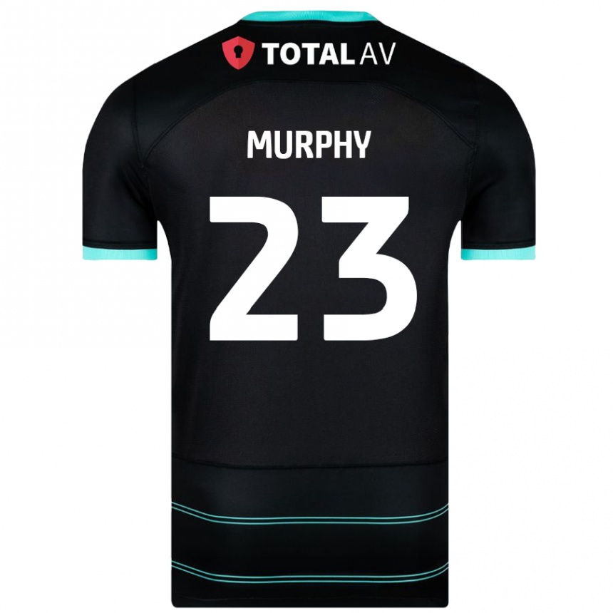 Niño Fútbol Camiseta Josh Murphy #23 Negro 2ª Equipación 2024/25 Perú