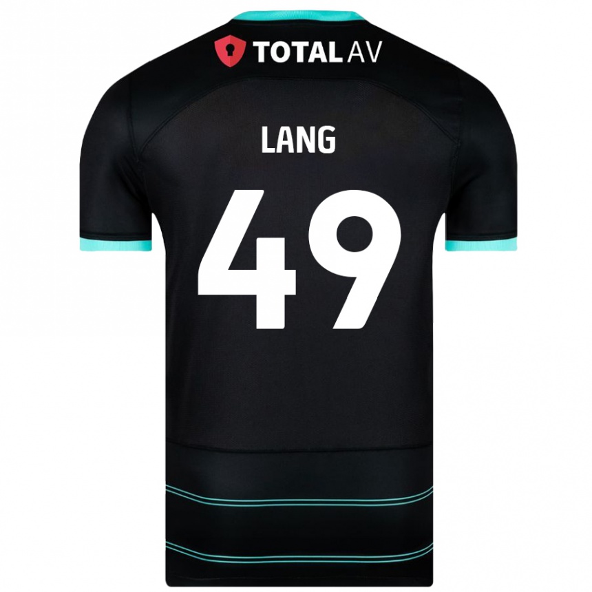 Niño Fútbol Camiseta Callum Lang #49 Negro 2ª Equipación 2024/25 Perú