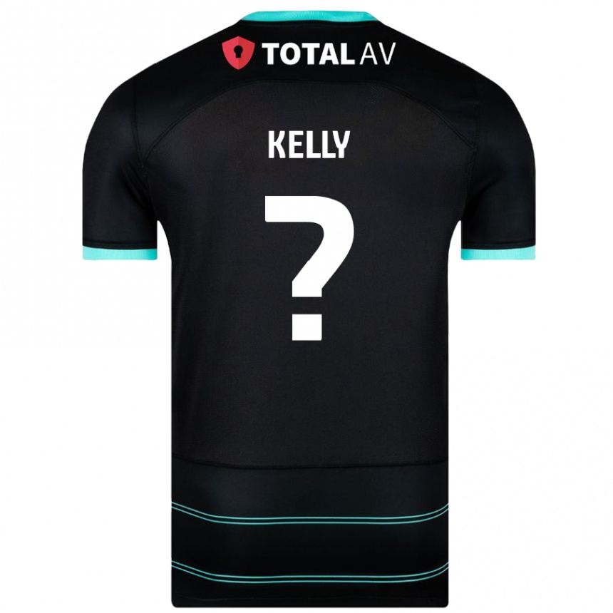 Niño Fútbol Camiseta Liam Kelly #0 Negro 2ª Equipación 2024/25 Perú