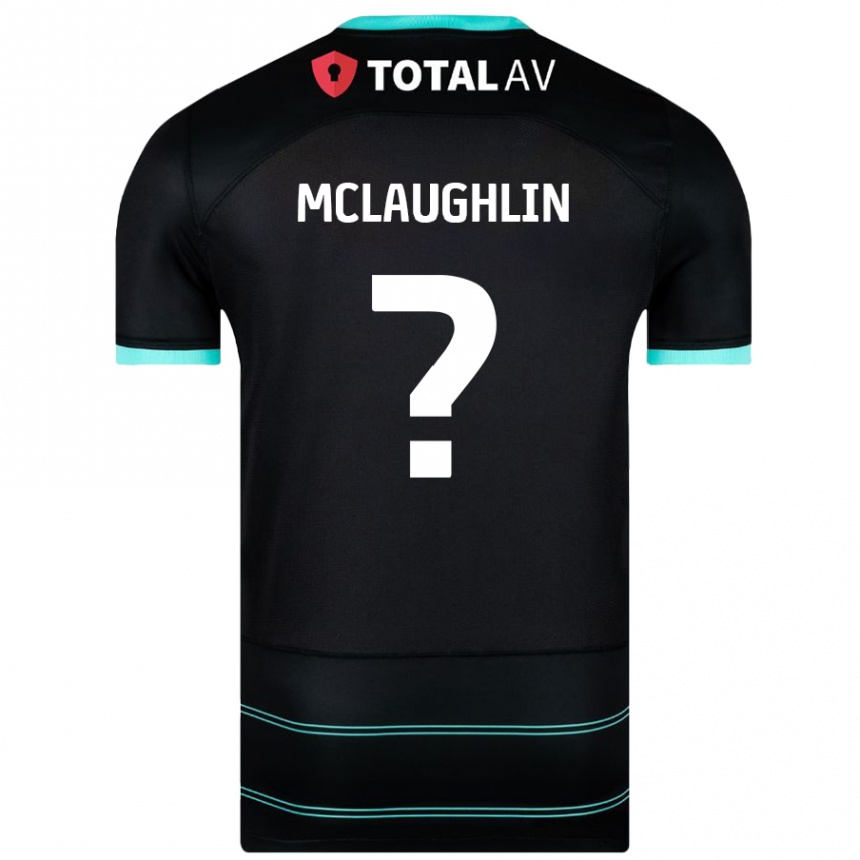 Niño Fútbol Camiseta Erin Mclaughlin #0 Negro 2ª Equipación 2024/25 Perú