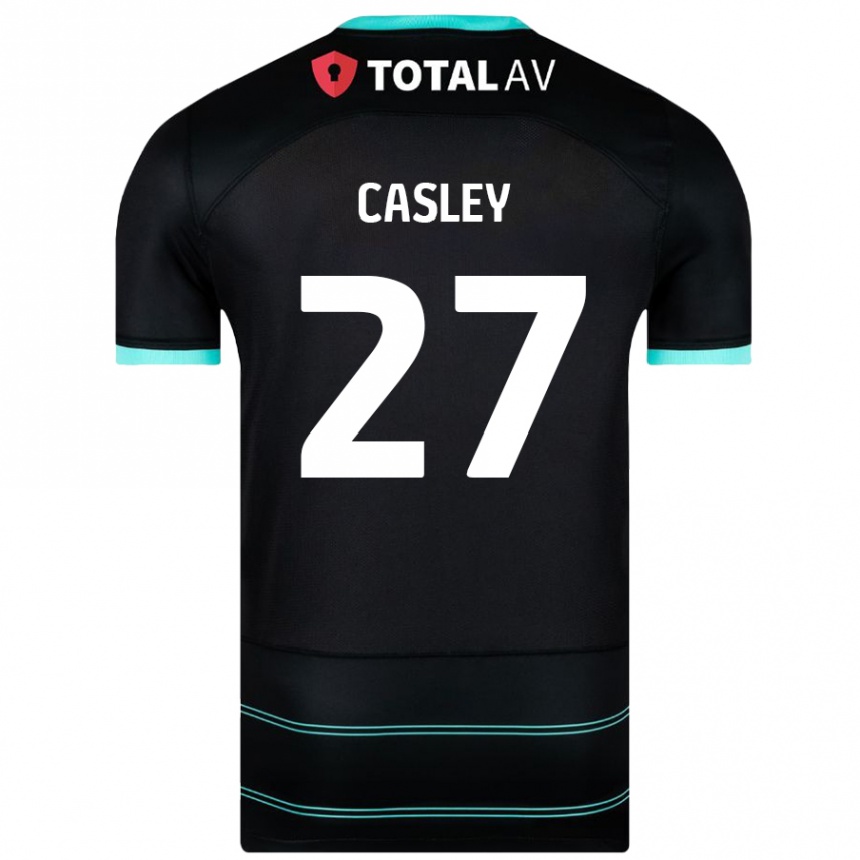 Niño Fútbol Camiseta Riva Casley #27 Negro 2ª Equipación 2024/25 Perú