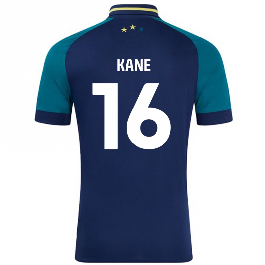 Niño Fútbol Camiseta Herbie Kane #16 Azul Marino Verde Oscuro 2ª Equipación 2024/25 Perú