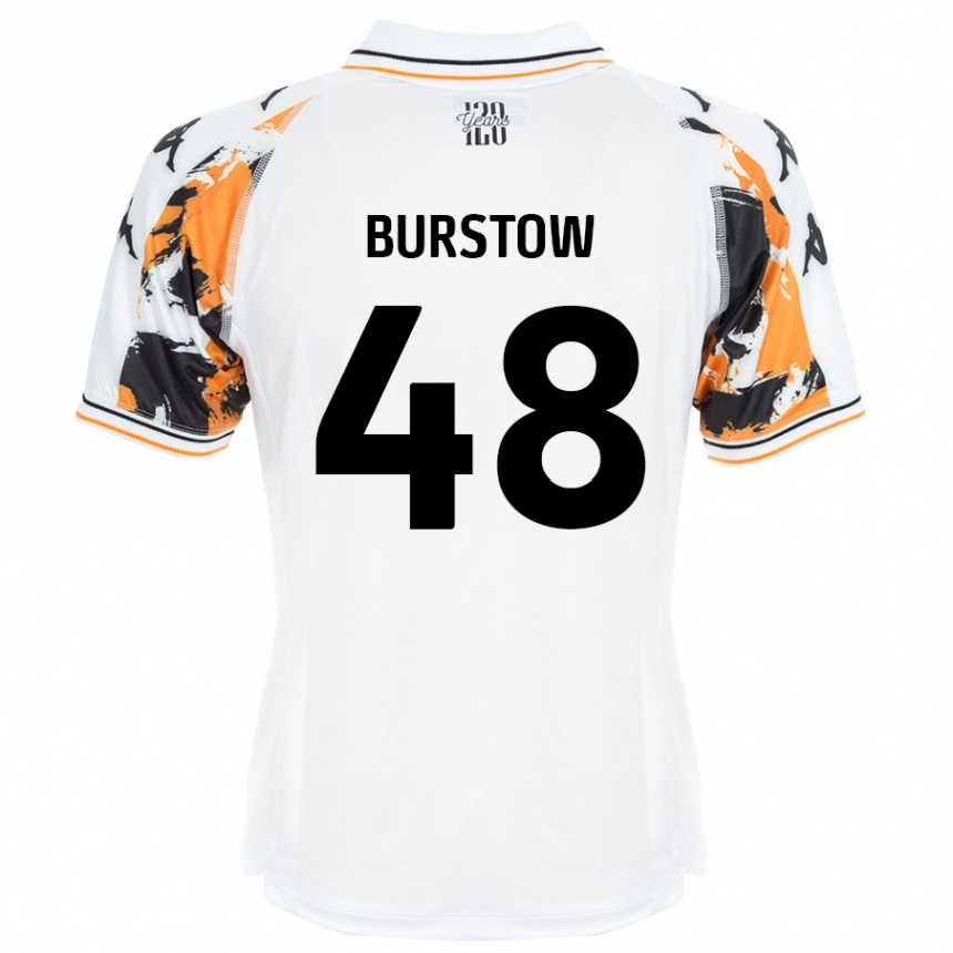 Niño Fútbol Camiseta Mason Burstow #48 Blanco 2ª Equipación 2024/25 Perú