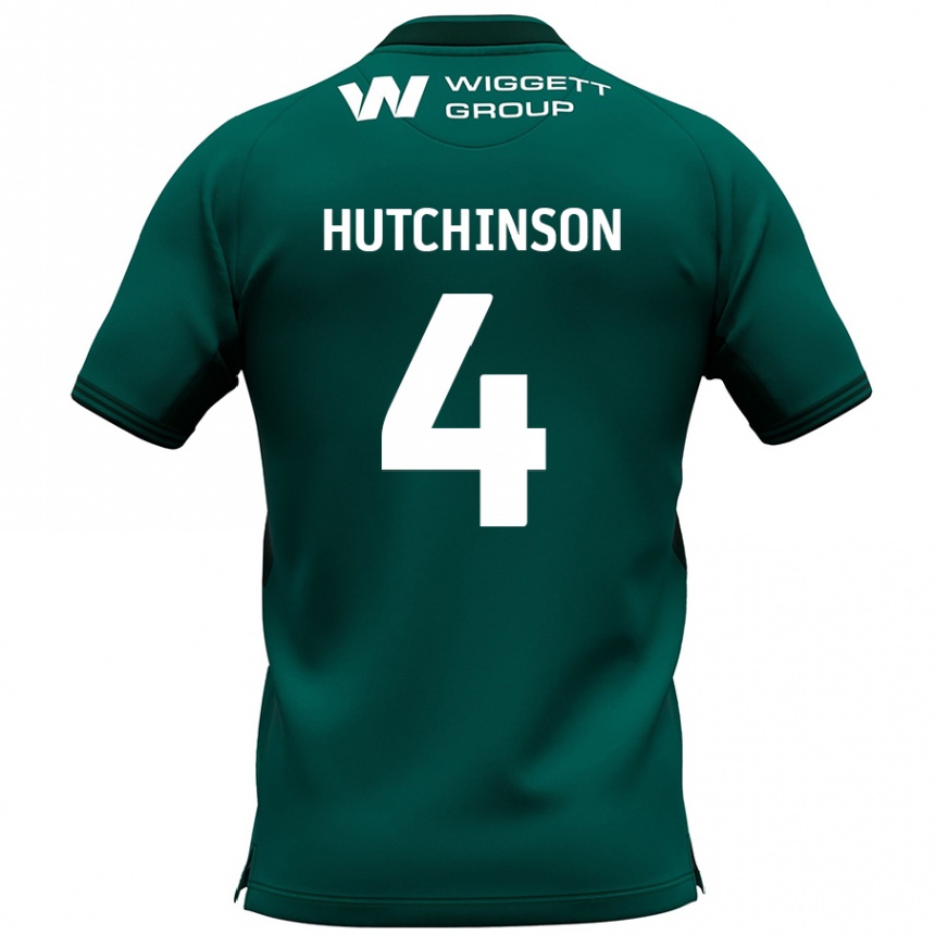 Niño Fútbol Camiseta Shaun Hutchinson #4 Verde 2ª Equipación 2024/25 Perú