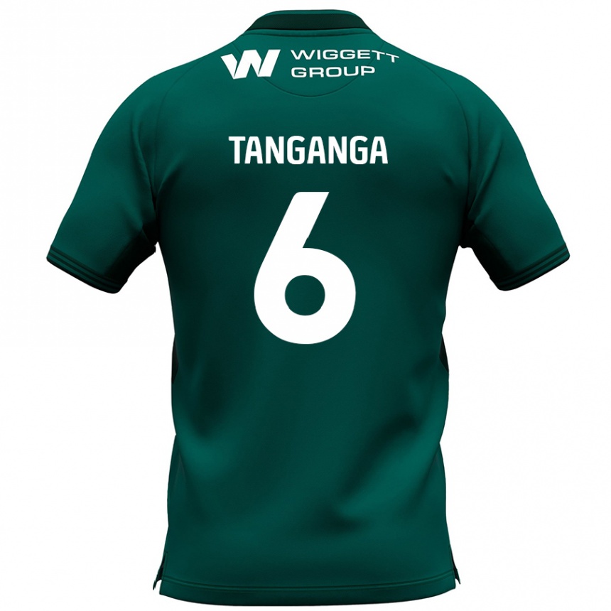 Niño Fútbol Camiseta Japhet Tanganga #6 Verde 2ª Equipación 2024/25 Perú