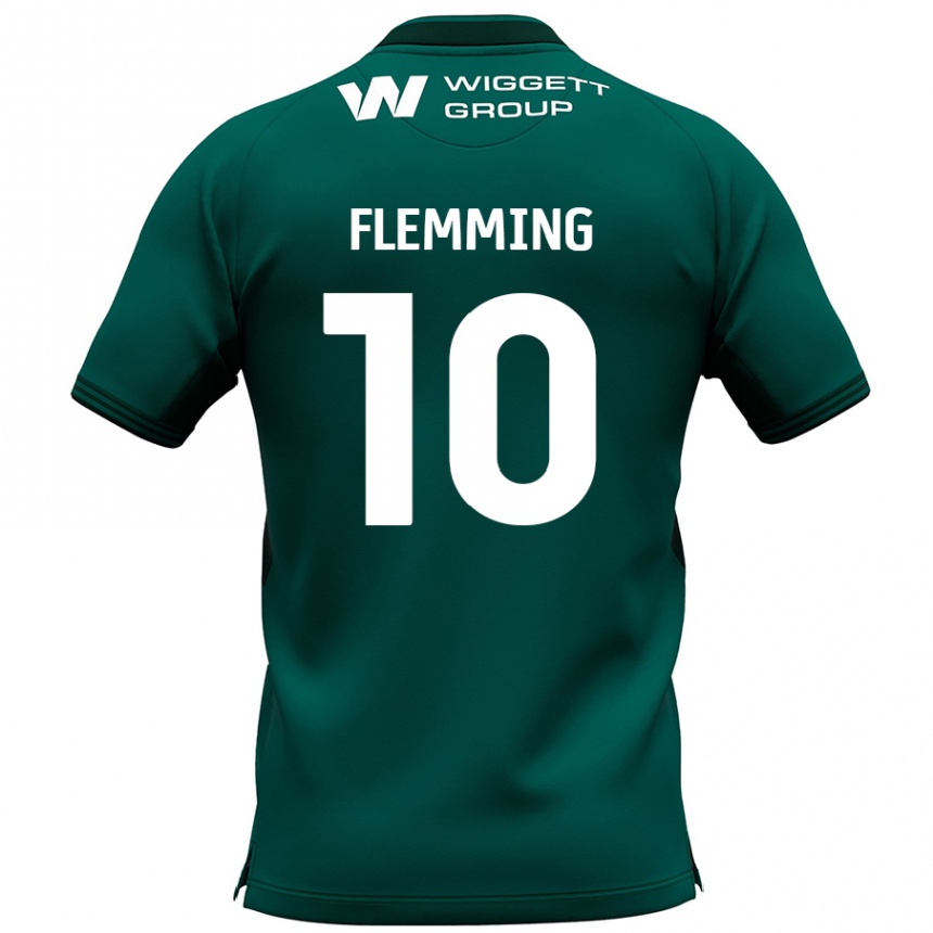 Niño Fútbol Camiseta Zian Flemming #10 Verde 2ª Equipación 2024/25 Perú