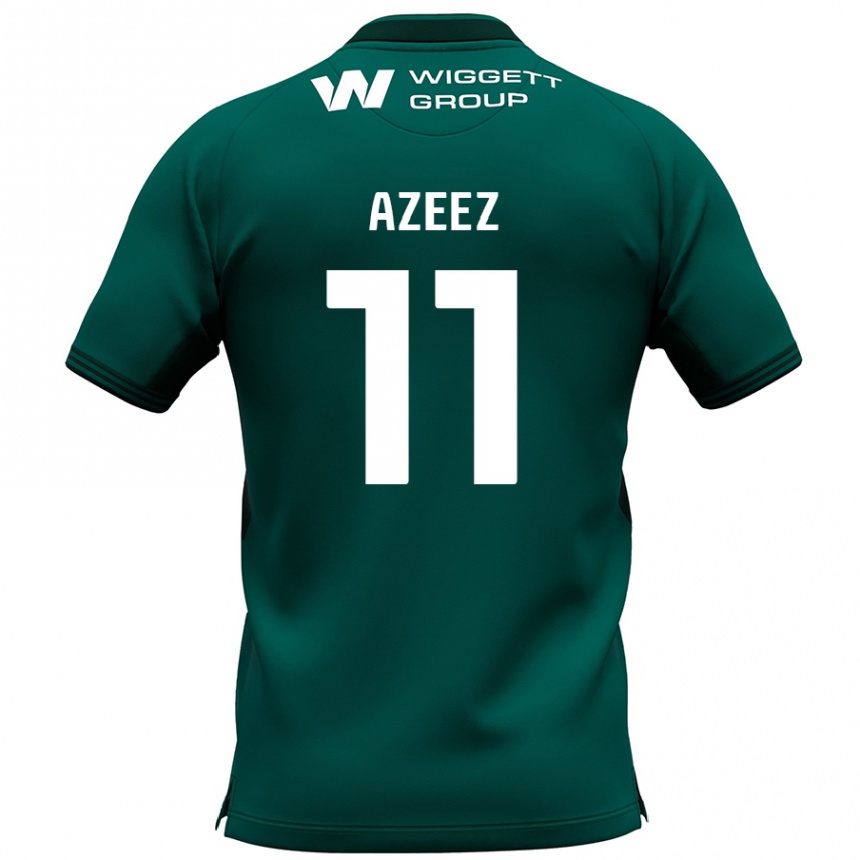 Niño Fútbol Camiseta Femi Azeez #11 Verde 2ª Equipación 2024/25 Perú