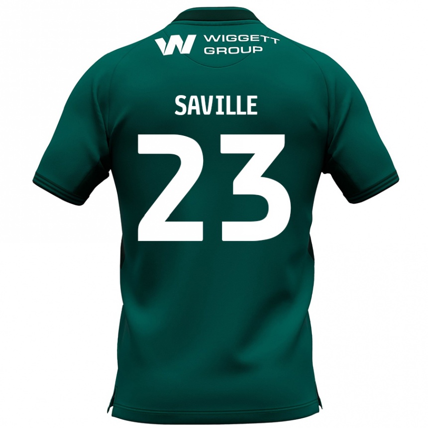 Niño Fútbol Camiseta George Saville #23 Verde 2ª Equipación 2024/25 Perú