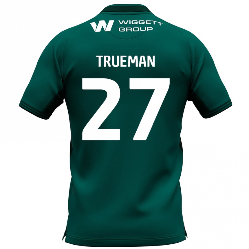 Niño Fútbol Camiseta Connal Trueman #27 Verde 2ª Equipación 2024/25 Perú