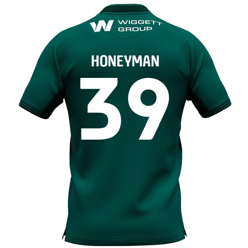 Niño Fútbol Camiseta George Honeyman #39 Verde 2ª Equipación 2024/25 Perú