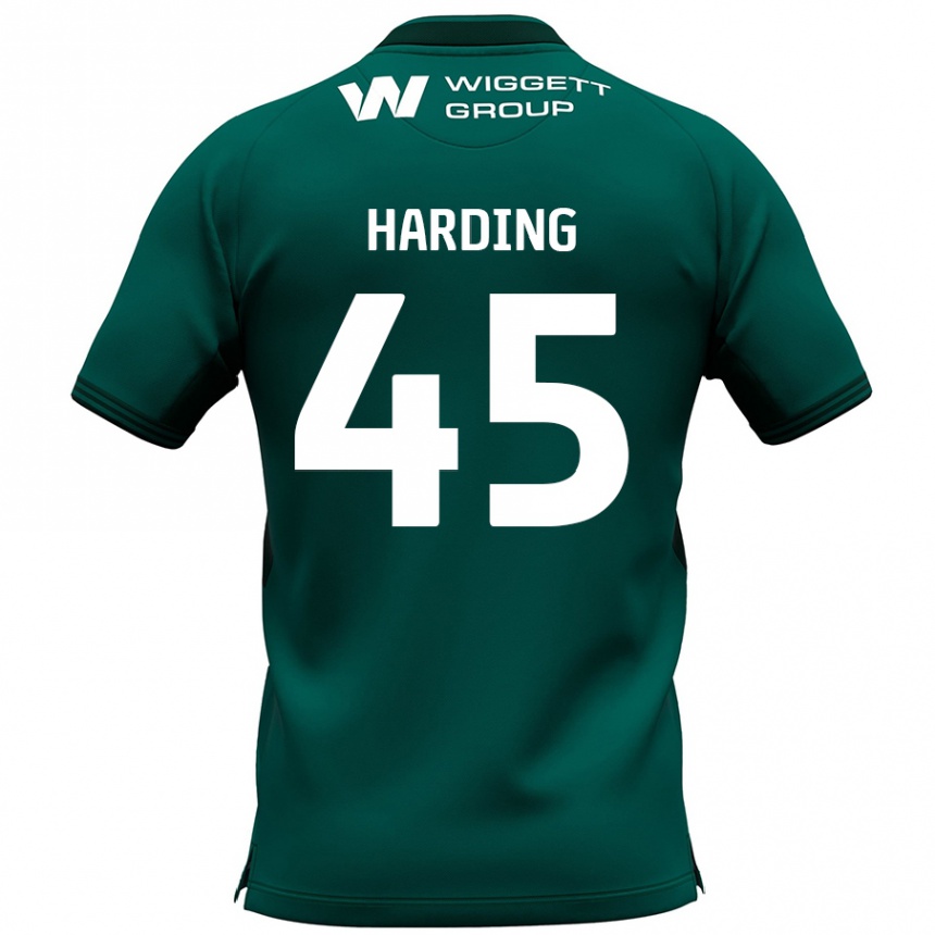 Niño Fútbol Camiseta Wes Harding #45 Verde 2ª Equipación 2024/25 Perú