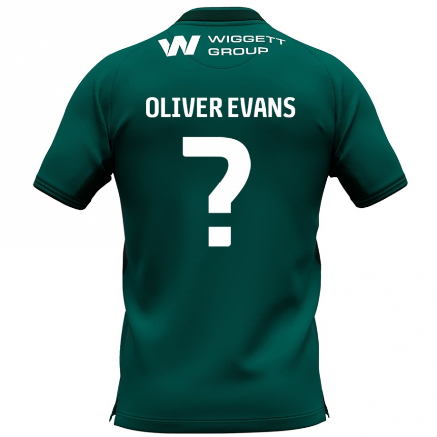 Niño Fútbol Camiseta Oliver Evans #0 Verde 2ª Equipación 2024/25 Perú