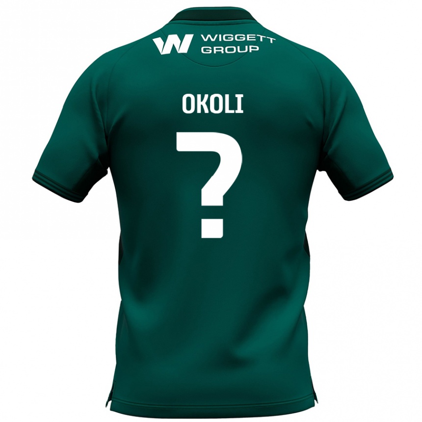 Niño Fútbol Camiseta Chinwike Okoli #0 Verde 2ª Equipación 2024/25 Perú