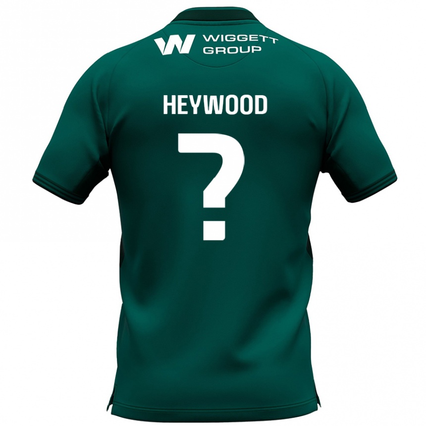 Niño Fútbol Camiseta Kavalli Heywood #0 Verde 2ª Equipación 2024/25 Perú