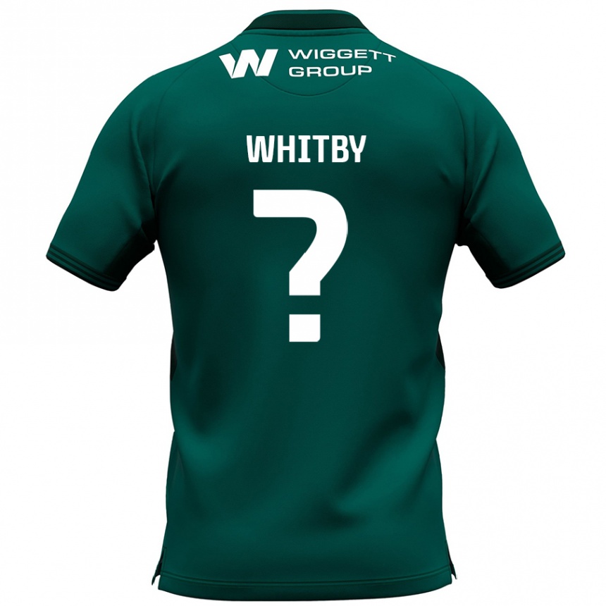 Niño Fútbol Camiseta Oliver Whitby #0 Verde 2ª Equipación 2024/25 Perú