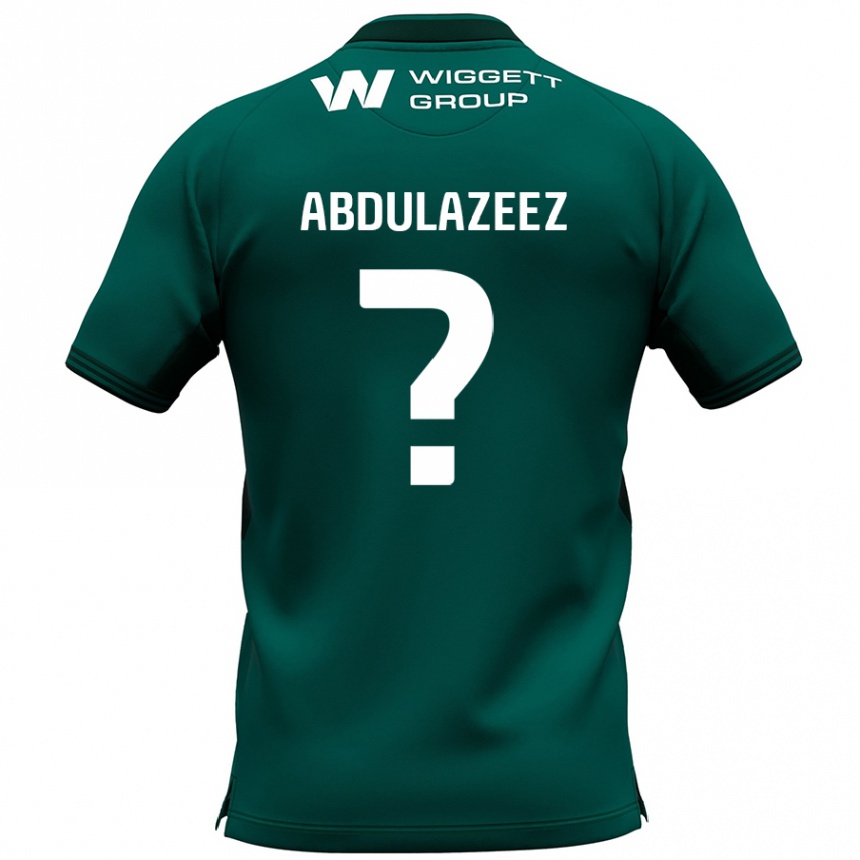 Niño Fútbol Camiseta Abdulahi Abdulazeez #0 Verde 2ª Equipación 2024/25 Perú