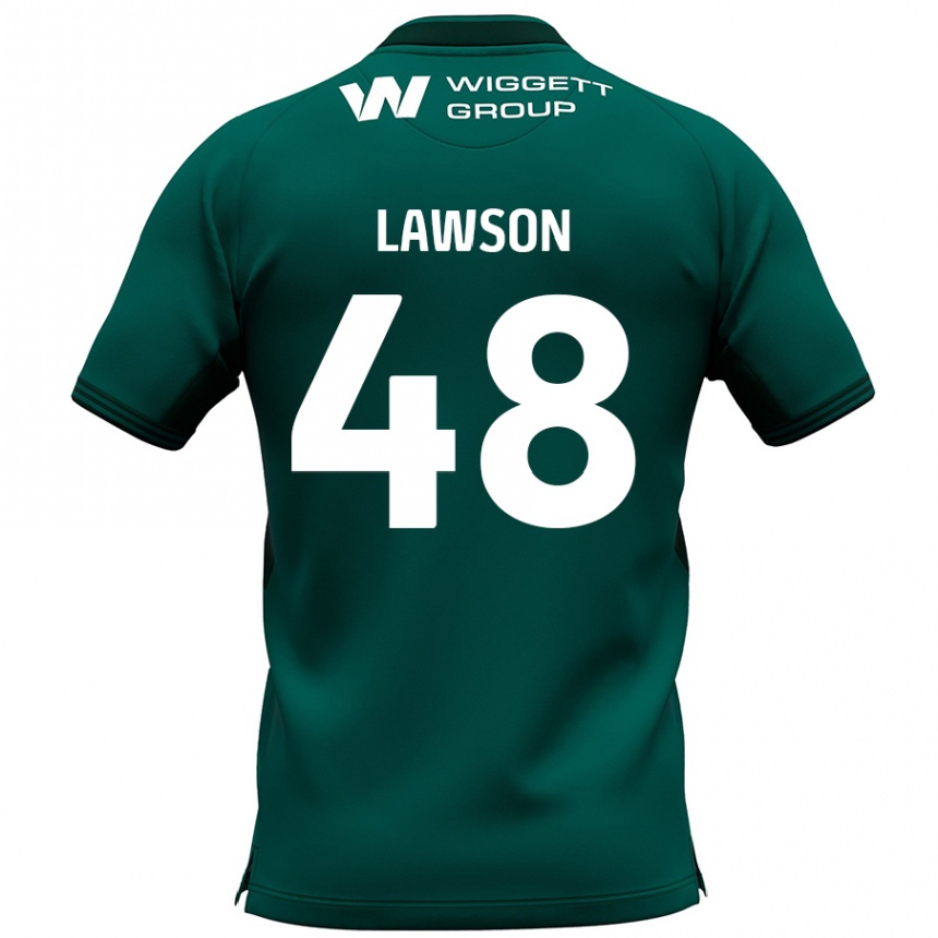 Niño Fútbol Camiseta Sha'mar Lawson #48 Verde 2ª Equipación 2024/25 Perú