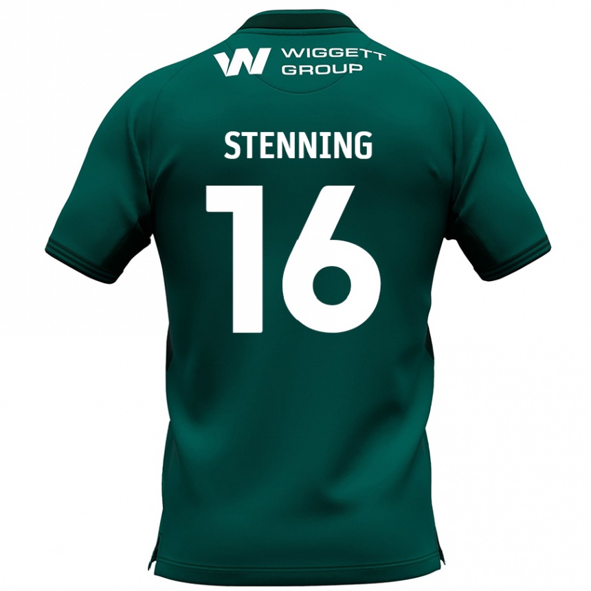 Niño Fútbol Camiseta Ellie Stenning #16 Verde 2ª Equipación 2024/25 Perú