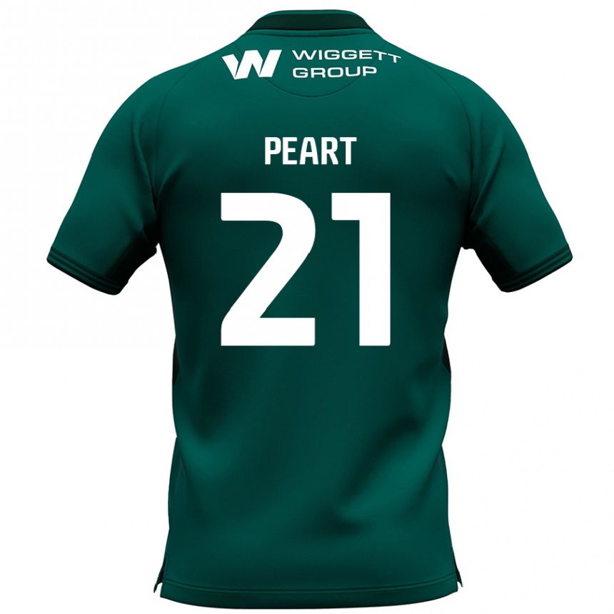 Niño Fútbol Camiseta Kalani Peart #21 Verde 2ª Equipación 2024/25 Perú