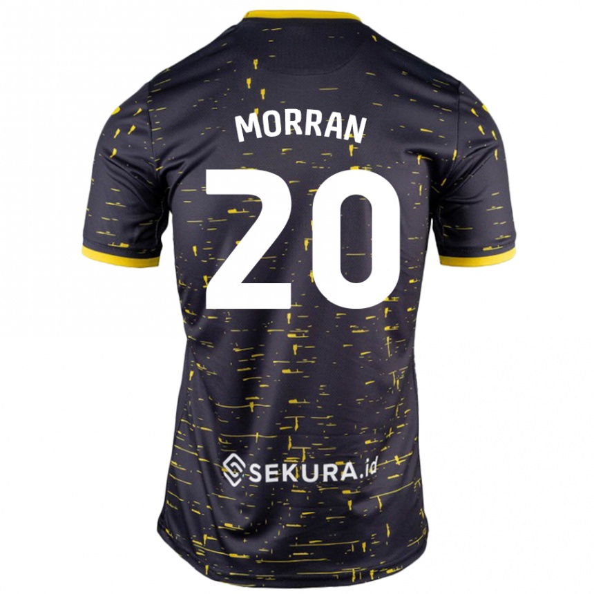 Niño Fútbol Camiseta Eloise Morran #20 Negro Amarillo 2ª Equipación 2024/25 Perú