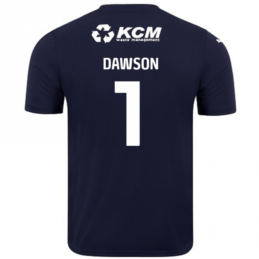 Niño Fútbol Camiseta Cameron Dawson #1 Azul Marino 2ª Equipación 2024/25 Perú