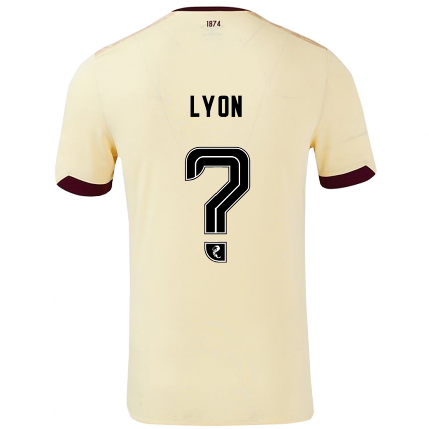 Niño Fútbol Camiseta Jack Lyon #0 Crema Burdeos 2ª Equipación 2024/25 Perú