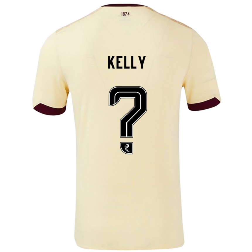 Niño Fútbol Camiseta Ryan Kelly #0 Crema Burdeos 2ª Equipación 2024/25 Perú