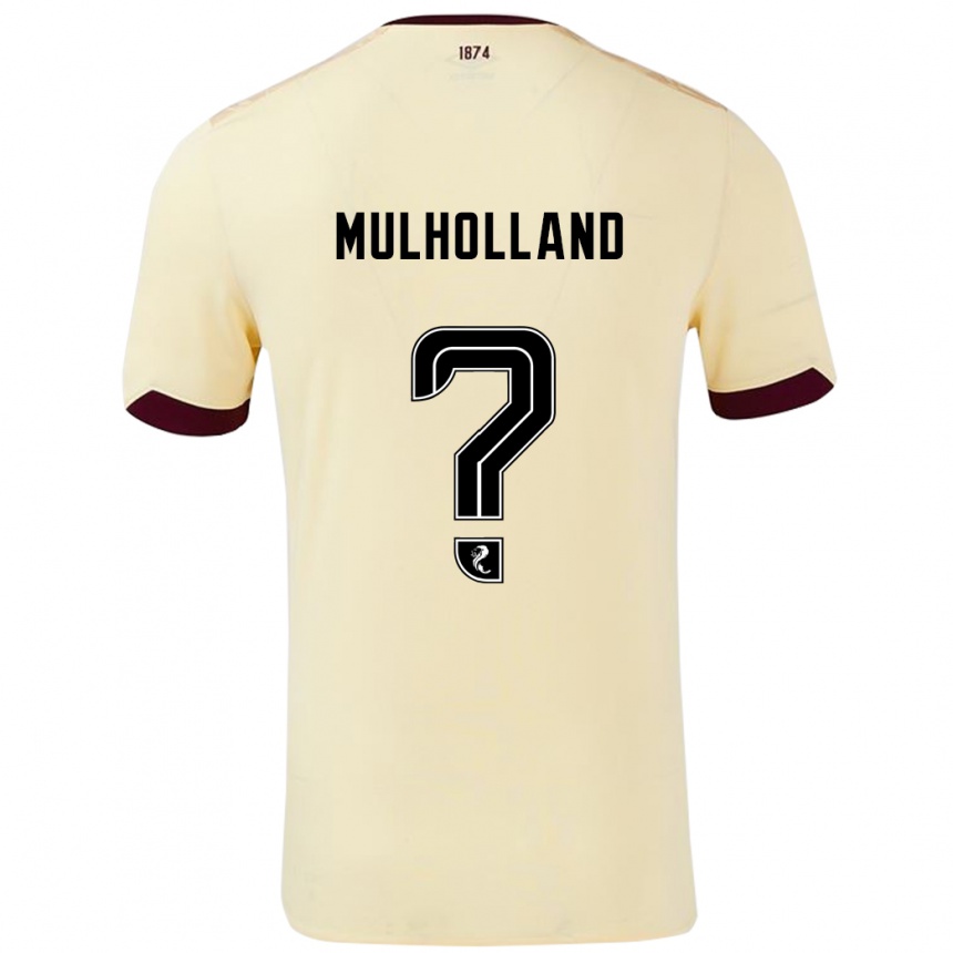 Niño Fútbol Camiseta James Mulholland #0 Crema Burdeos 2ª Equipación 2024/25 Perú