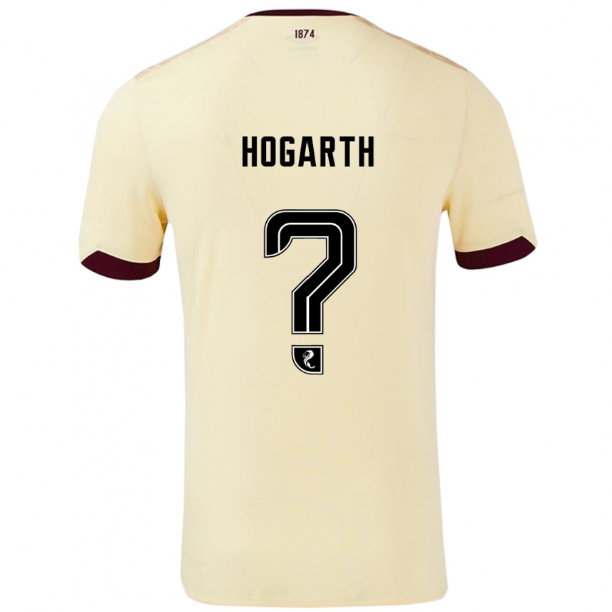 Niño Fútbol Camiseta Taylor Hogarth #0 Crema Burdeos 2ª Equipación 2024/25 Perú