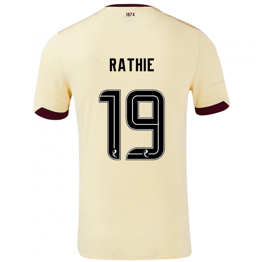 Niño Fútbol Camiseta Luke Rathie #19 Crema Burdeos 2ª Equipación 2024/25 Perú